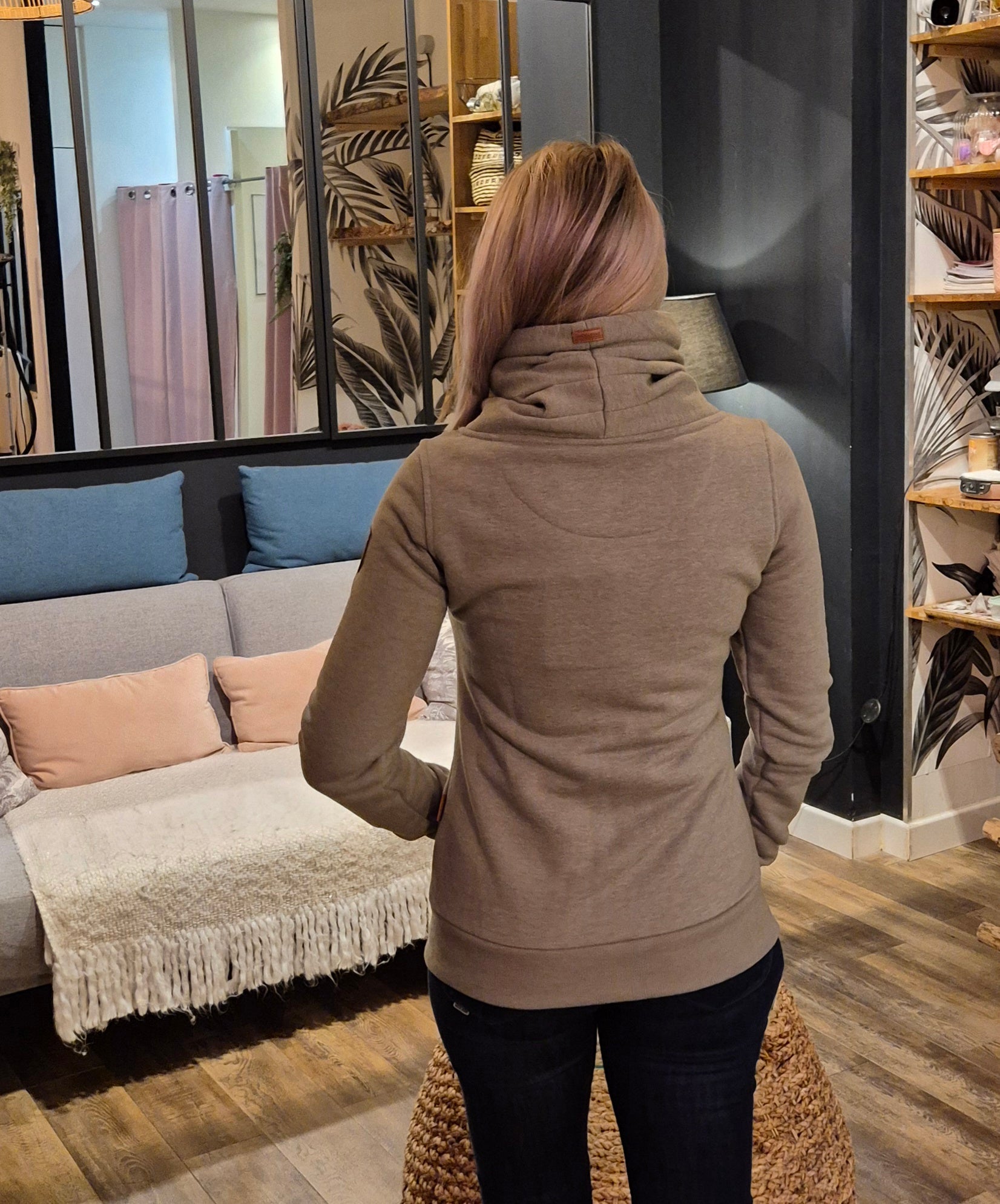 PULL CANADIEN SANS CAPUCHE KAKI