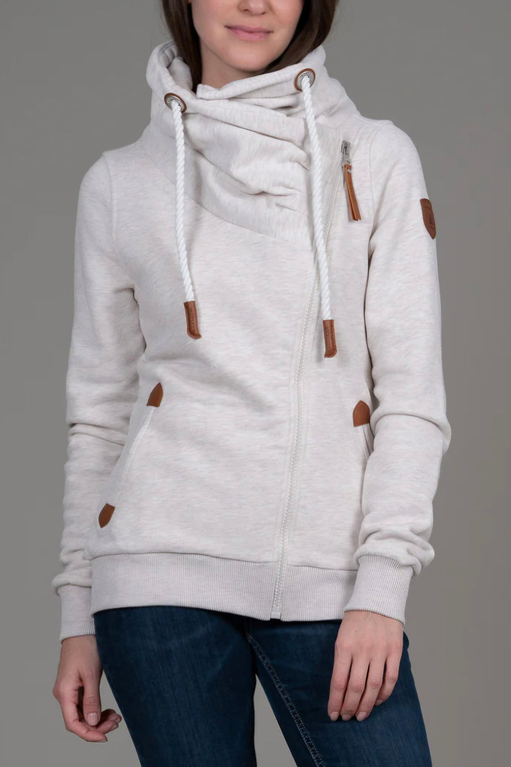 PULL CANADIEN OATMEAL SANS CAPUCHE