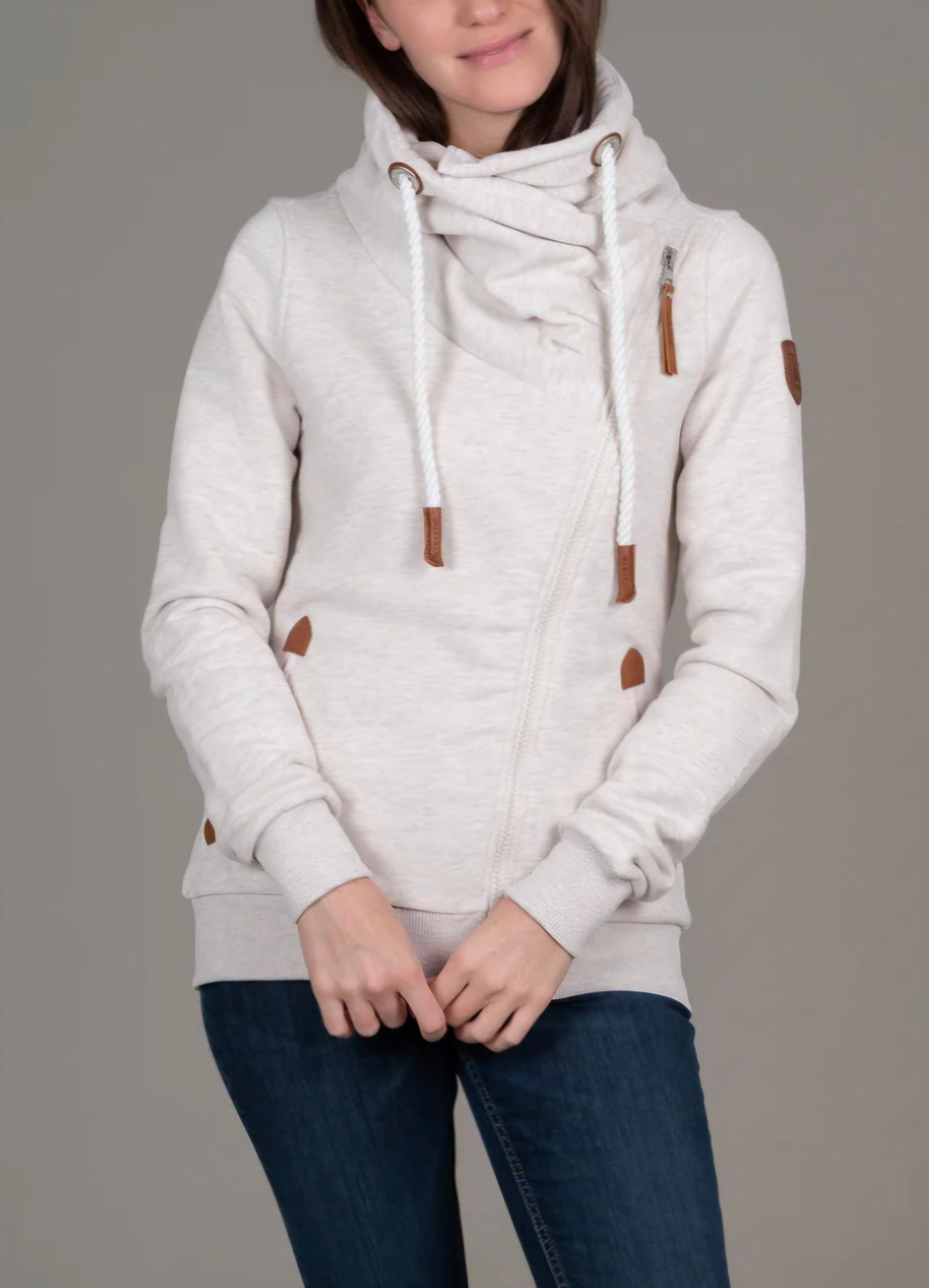 PULL CANADIEN OATMEAL SANS CAPUCHE