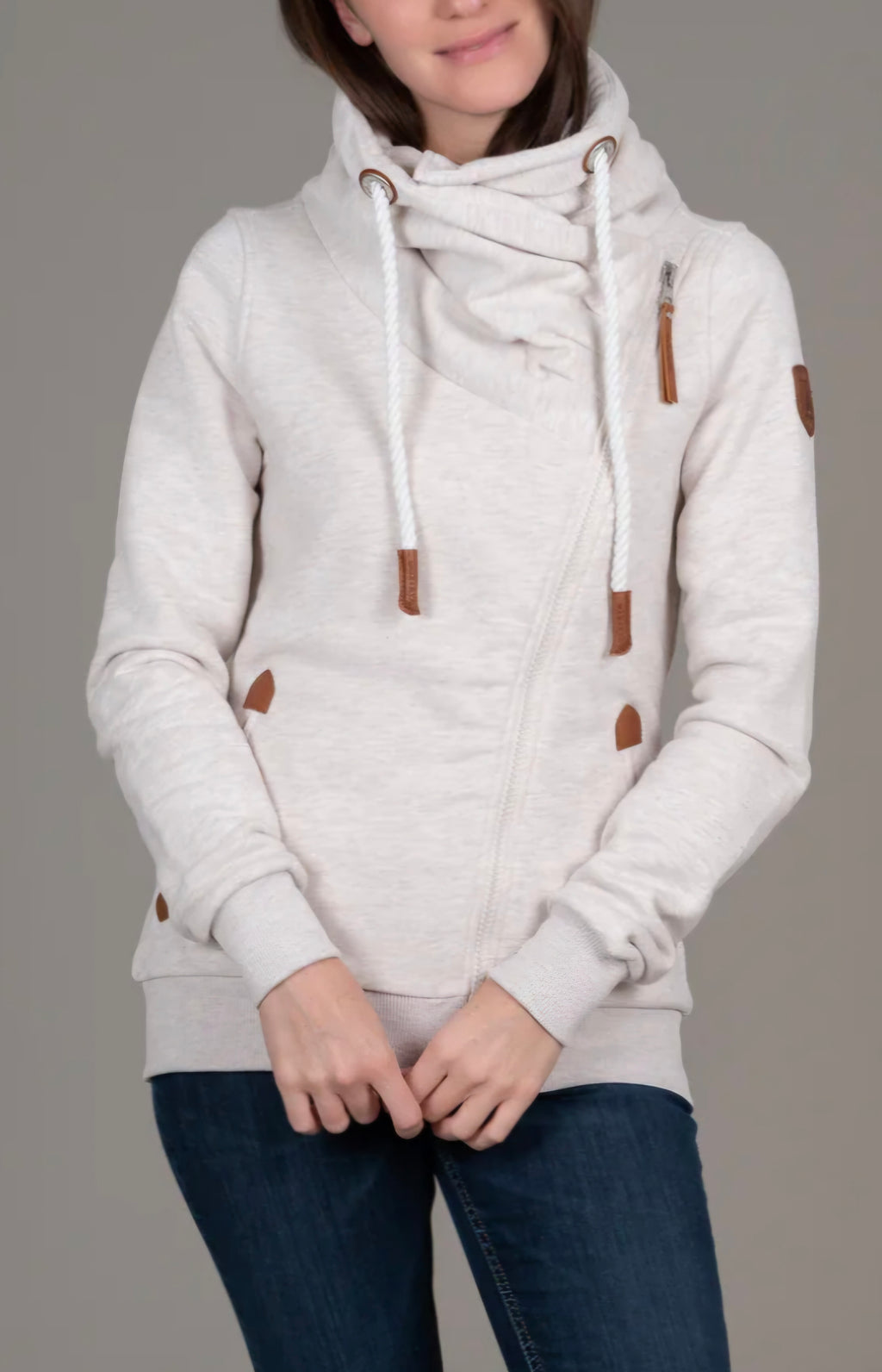 PULL CANADIEN OATMEAL SANS CAPUCHE