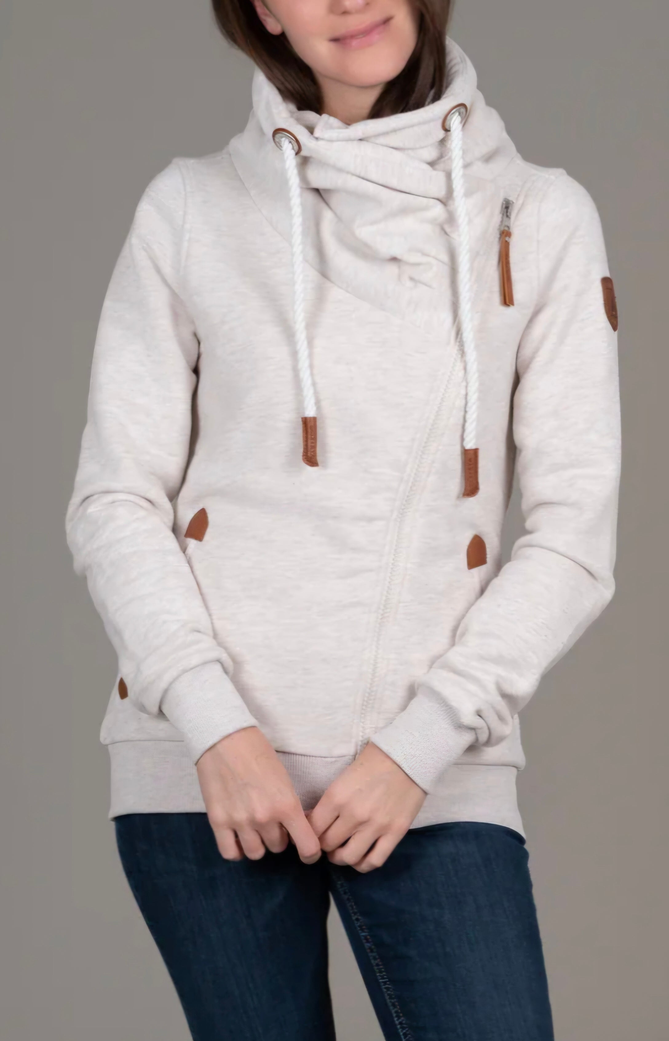 PULL CANADIEN OATMEAL SANS CAPUCHE