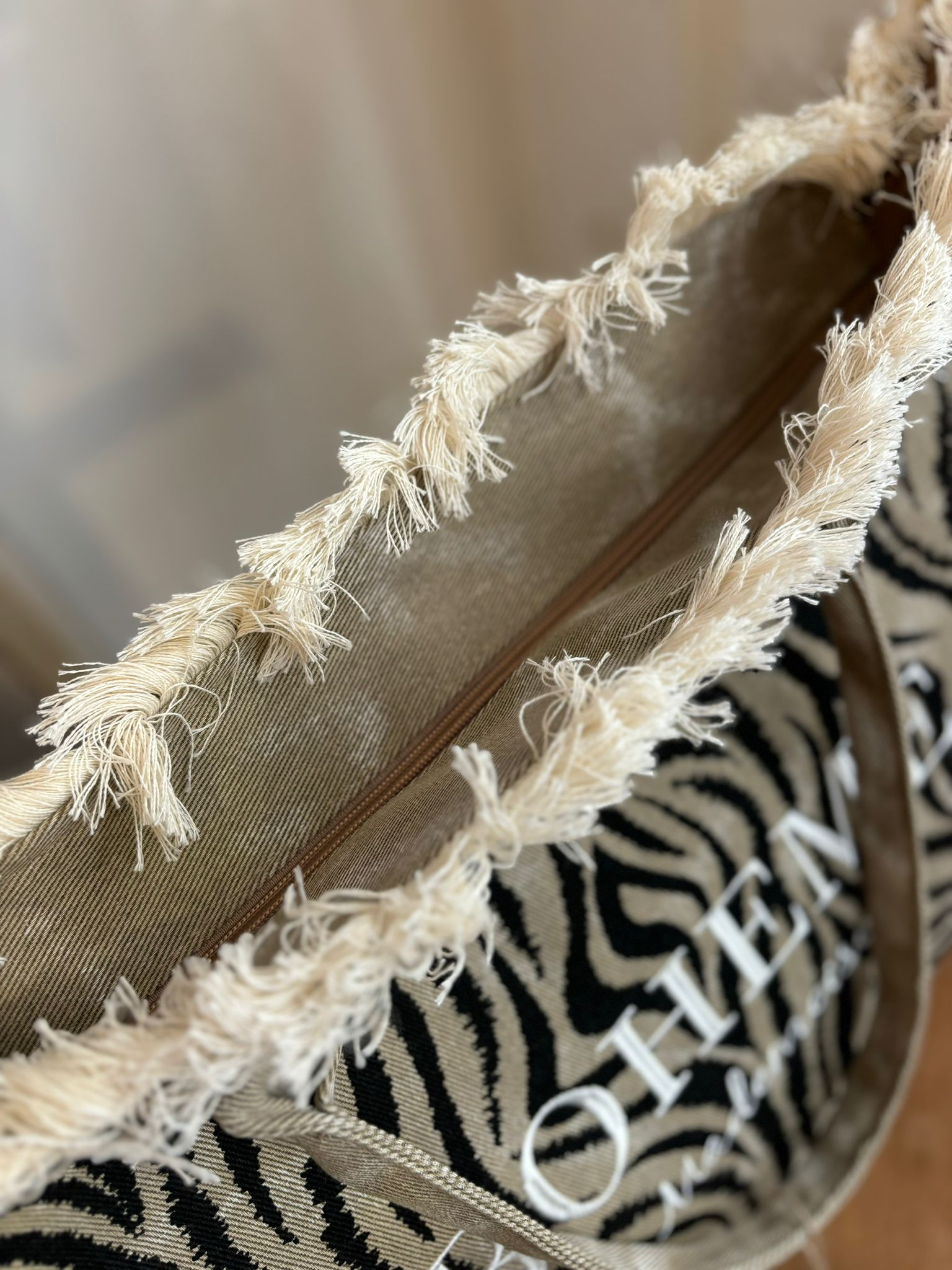CABAS ZEBRE BOHEME