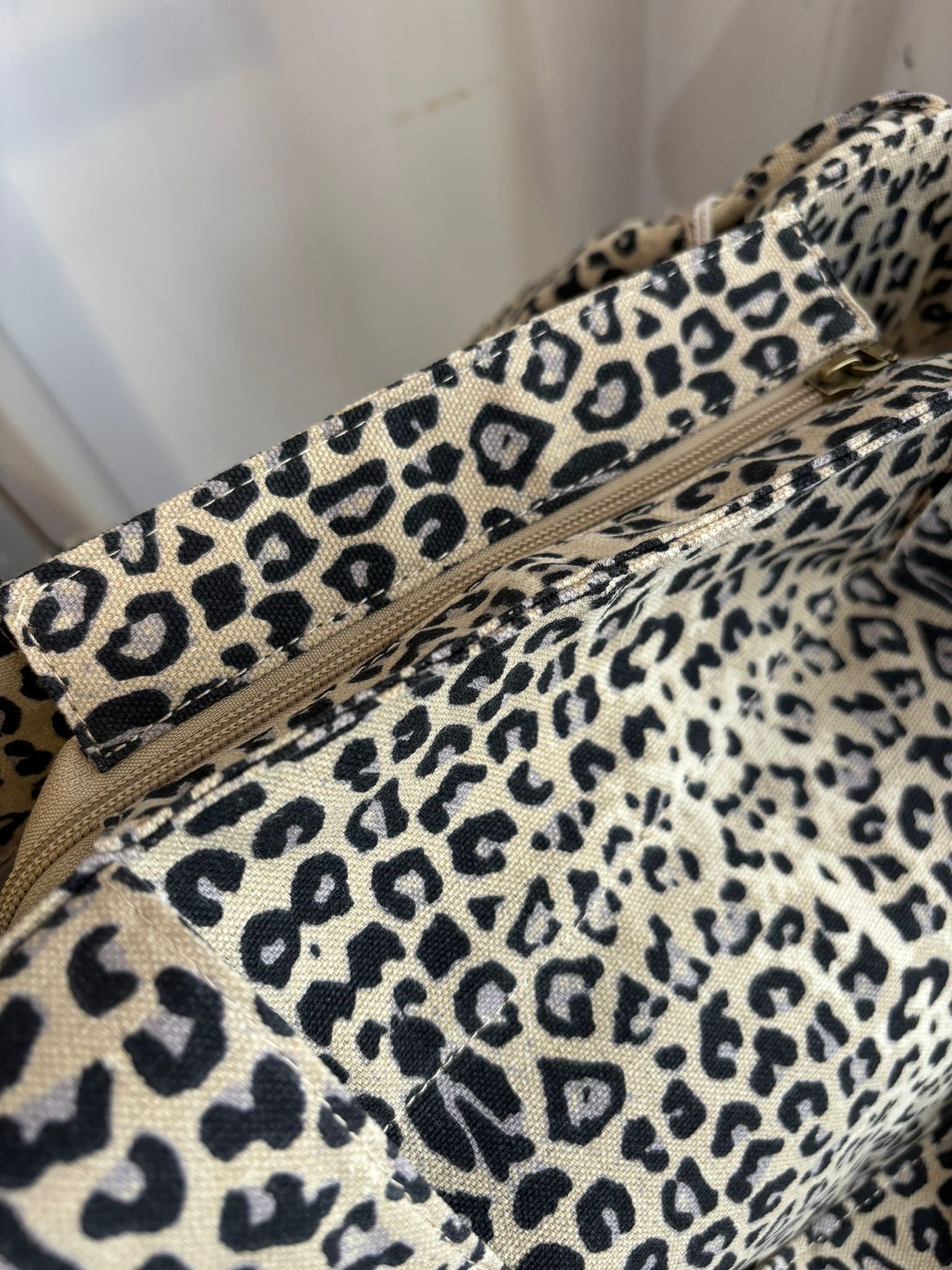 CABAS LEOPARD CLAIR