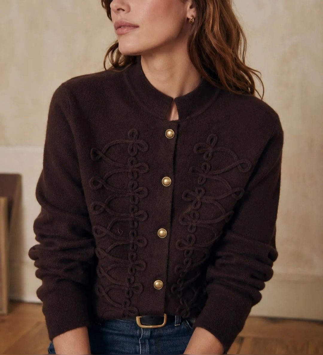 VESTE MARRON MI-SAISON