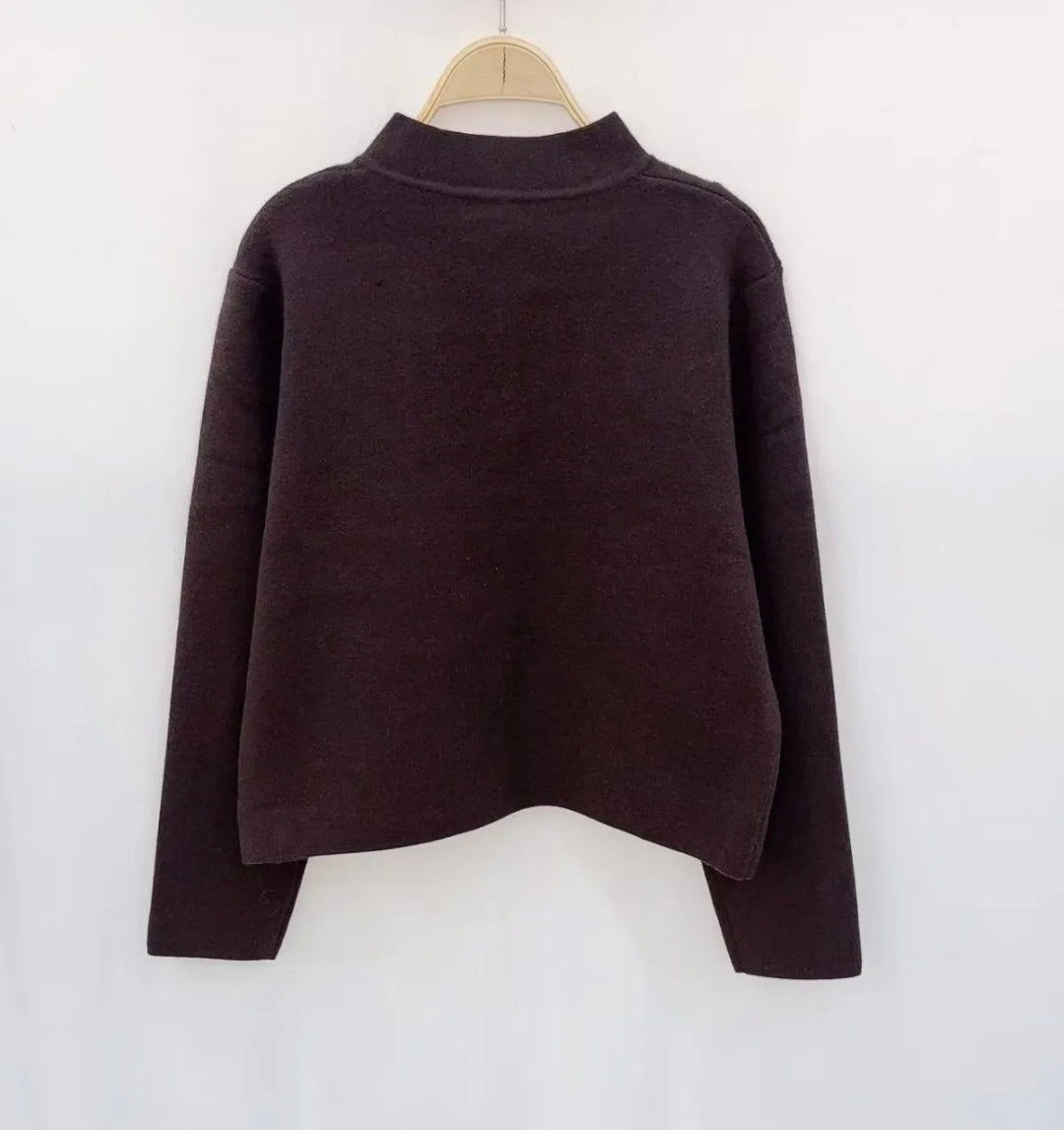 VESTE MARRON MI-SAISON